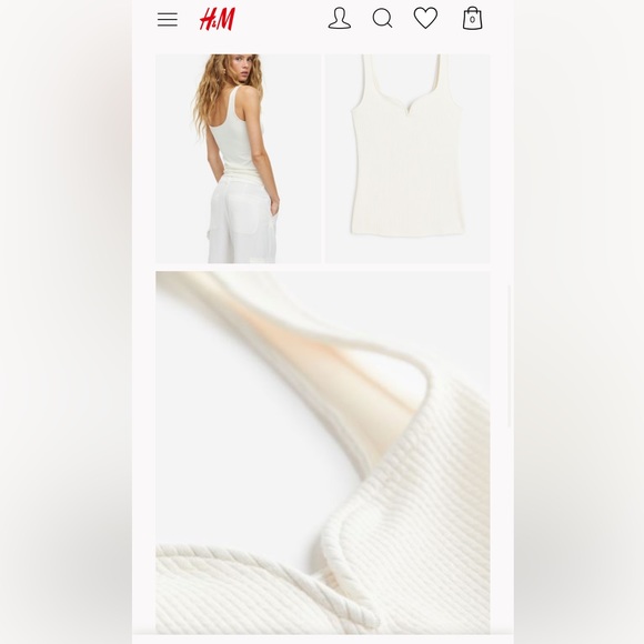 H&M | Ribbed Tank Top - Picture 2 of 4